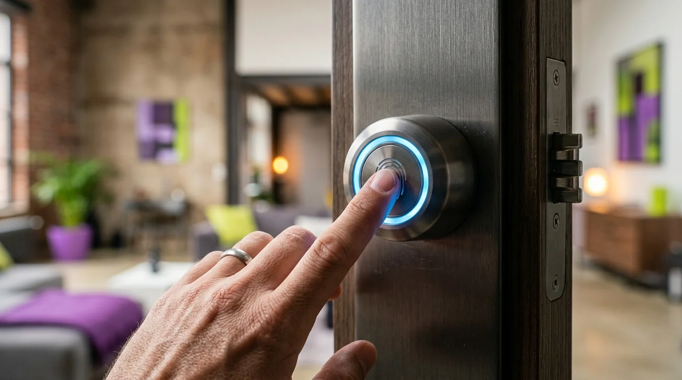 Serrure connectée smart lock à Romainville 93230 - cylindre NFC empreinte